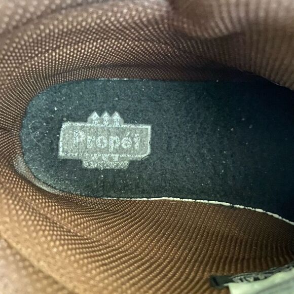 Propet Men 10.5 Thinsulate winter leather boots w/zip front flex traction brown - Picture 10 of 13